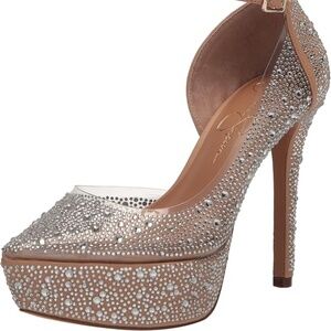 BRAND NEW | NEVER WORN Jessica SImpson | Ormanda | SPARKLY NUDE PLATFORM SHOE